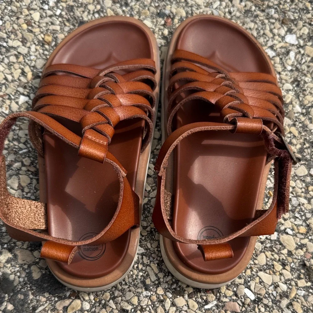 Wonder Nation Girls Gladiator Sandals
